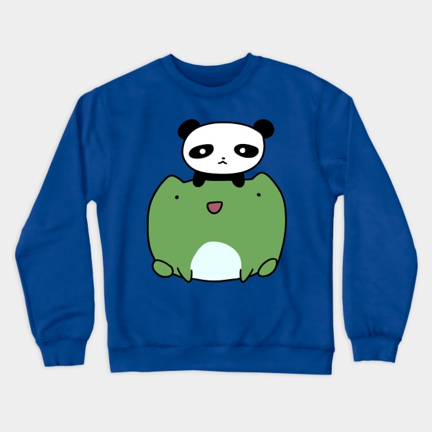 Lil Panda and Frog Crewneck Sweatshirt by saradaboru